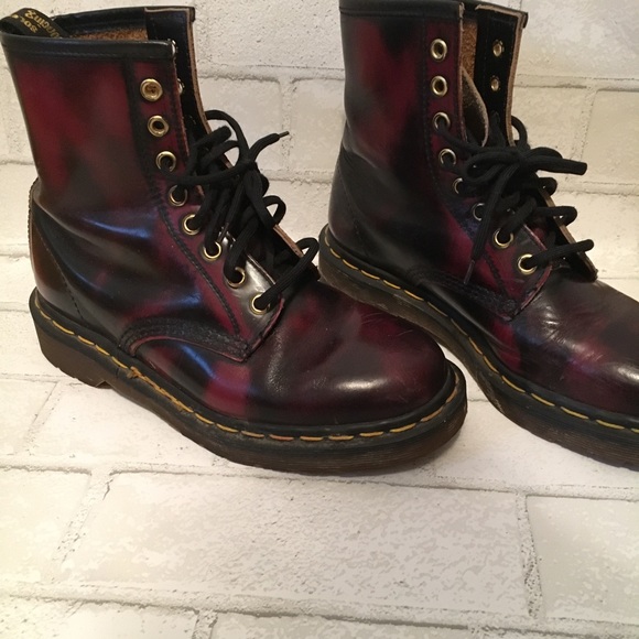 mens burgundy doc martens